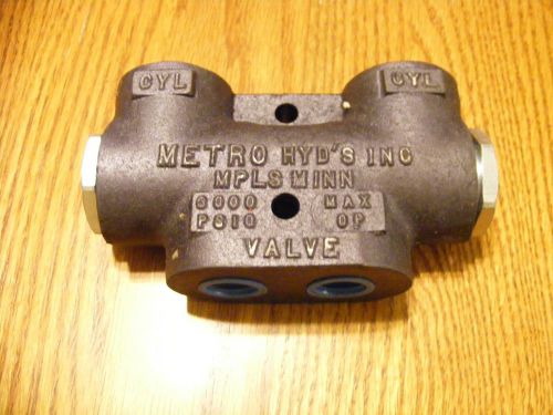 Hydraulic lock valve 409-04 1/2&#034; NPT