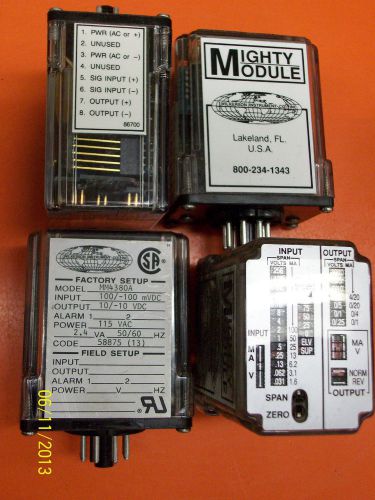 (3) mighty module wilkerson inst. isolated dc output relay mm4380a 2.4va 115vac for sale