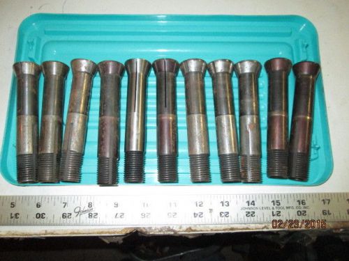 MACHINIST LATHE MILL Large Lot of Deckel Tool Grinder Collets 11 Pieces