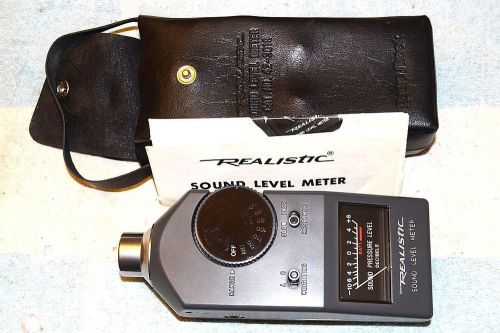 Realistic 42-3019 analog sound level meter 60-126 db fully tested for sale