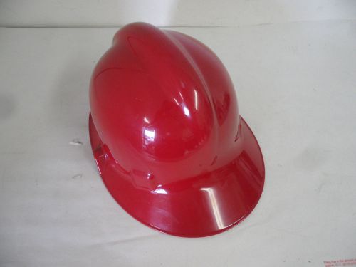 First Due Red Firefighter Hard Hat Helmet Size: 6 1/2 - 7 7/8