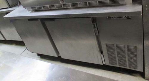 WTF67A Beverage Air 2 Door Freezer Undercounter Work Table