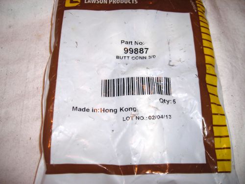 Lawson 3/0  butt conn   pack of 5--- 99887 for sale