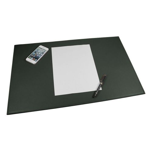 LUCRIN - Office Large Desk Pad 23x15 inches - Smooth Cow Leather - Green