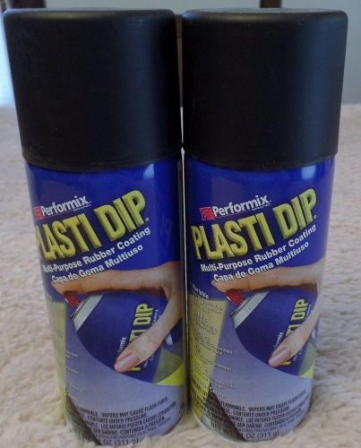 2 Cans/Pack - Performix Plasti Dip Black 11oz Spray Cans Rubber Dip Coating