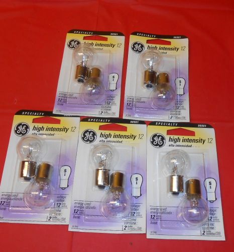 GE Specialty 90901 High Intensity 12 Lot of 5  2 packs total of 10 bulbs