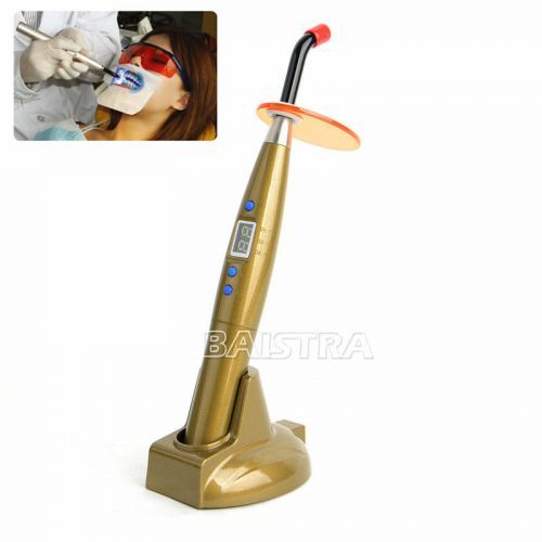 Dental led curing light lamp light intensity 5w>=1200mw/cm^2 plastic handle gold for sale