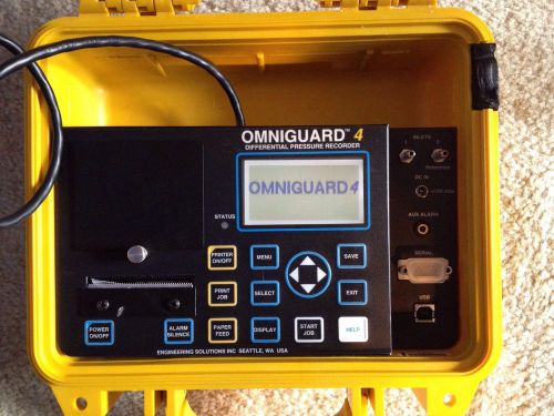 Omniguard 4 Differential Pressure Recorder Engineering Solutions Vacuum USB LCD