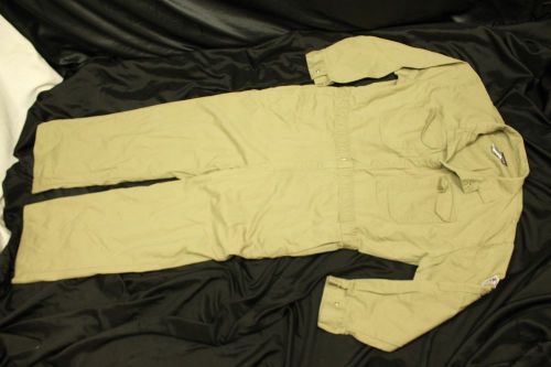 Khaki bulwark fr flame resistant nomex workwear coveralls mens 50 r vgc for sale