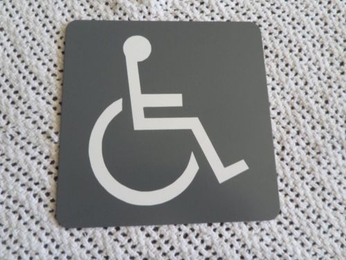 Handicap accessible sign - wheelchair handicapped accessible sign 6&#034; x 6&#034; for sale