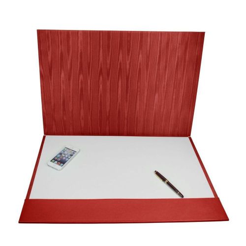 LUCRIN - 2-part writing pad 18.5 x 13.8 inches - Smooth Cow Leather - Red