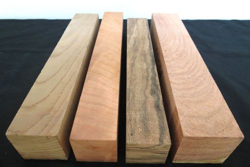 FOUR turning squares lathe spindle blanks duck game turkey trumphet box call, KD