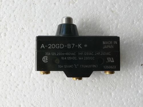 OMRON A-20GD-B7-K LIMIT SWITCH  WORKS GREAT
