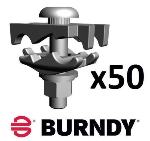 Burndy gc2626ct, cabletray ground clamp, galv plated, 2 #2/0 awg, box of 50 for sale