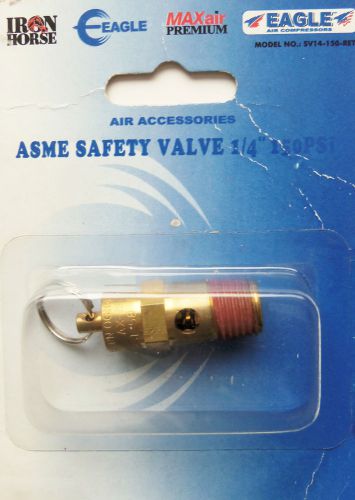 Eagle Compressor ASME Safety Pressure Relief Valve 1/4&#034;150 PSI SV14-150-RET