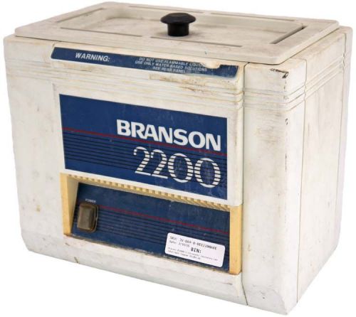 Branson b2200r-1 ultrasonic laboratory lab water bath cleaner powers on for sale