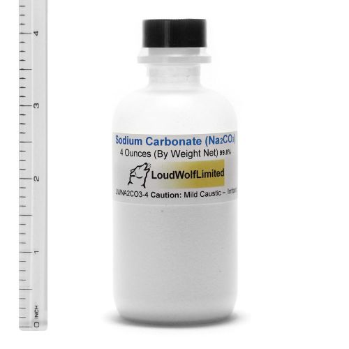 Sodium carbonate  ultra-pure (99%)  fine powder  4 oz  ships fast from usa for sale
