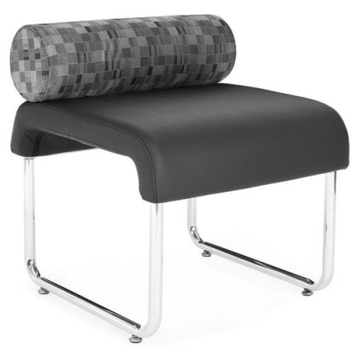 Contemporary reception office lounge chair anti-microbial seat pillow top back for sale