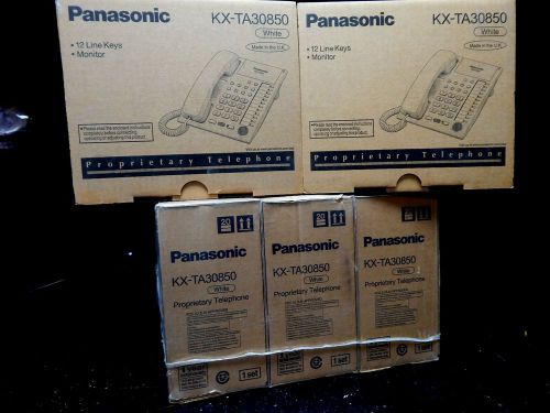 (5) Panasonic KX-TA30850  12 Line Proprietary Commercial Telephone LOT