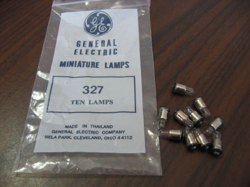 Lot of 10 New GE 327 Miniature Bulbs