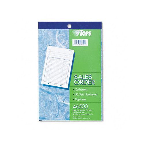 Tops Business Forms Sales Order Book, Two-Part Carbonless, 50 Sets/Book