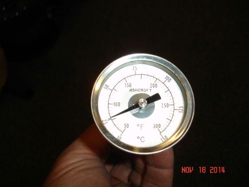 Ashcroft 9169 50-300 degree fahrenheit  temperature gauge for sale