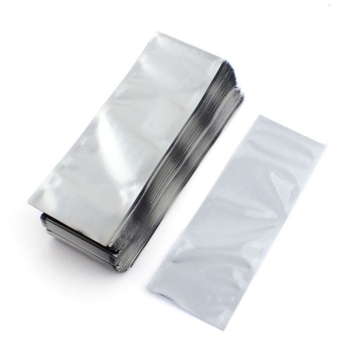 200pcs 6cmx18cm semi-transparent esd anti-static shielding bags for sale