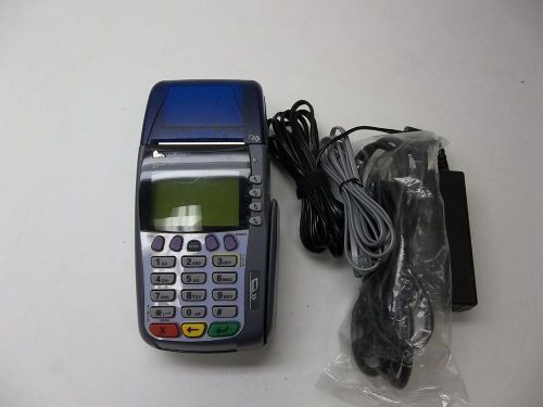 VeriFone Omni 3750 Dual Comm Credit Card Reader Machine - All Cables Included!
