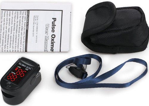 US Hot Pulse Oximeter Finger Tip Blood Oxygen SpO2,PR Monitor FDA  CMS50DL Black