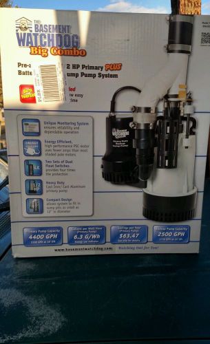 sump pump bw4000 system combination