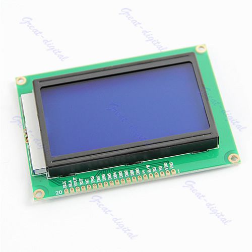 New Dots Graphic LCD Display Module Blue Backlight 12864 128x64