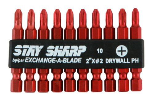 Exchange-a-Blade 75003 Stay Sharp 2-Inch # 2 Phillips Drywall Bit Clip