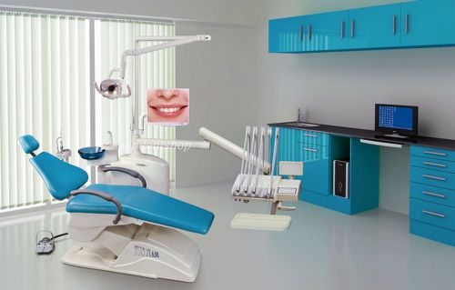 Computer controlled dental unit chair fda ce approved e5 model hard leather for sale