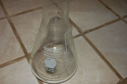 Kimble kimax glass 500ml precision baffled sides delong neck shaker flask for sale