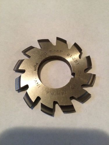 USED INVOLUTE GEAR CUTTER #5 16P 21-25T 14.5PA 7/8&#034;bore HS NATIONAL