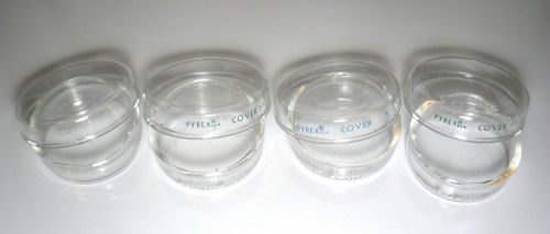 Pyrex Glass Petri Dishes (Lot of 4 sets) 60x15mm