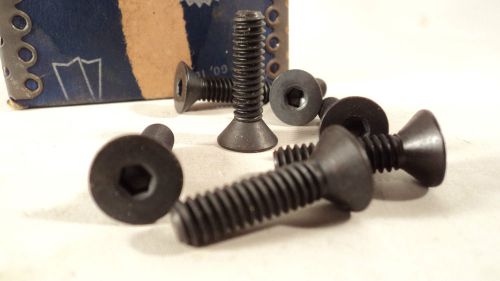 Safety Socket Corp. Screws Chicago IL 1/4-20 x 1&#034; black flat head old NOS