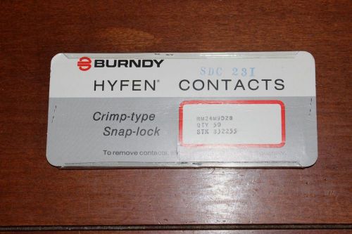 Card of 50 Burndy HYFEN Contacts RM24M9D28 Stock# 832255