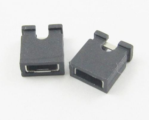 50pcs 2Pin 0.1inch 2.54mm Jumpers Female Open Top for squate type Headers