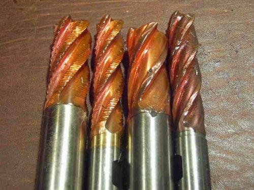End mill cutters 2 1inch solid carbide 3/4 end mill high speed steel resharp end for sale