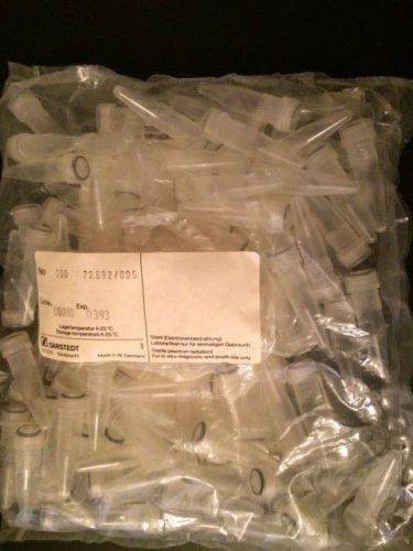 Sarstedt 72.692, Centrifugation Micro Tubes, Screw Cap, Clear, Bag of 100