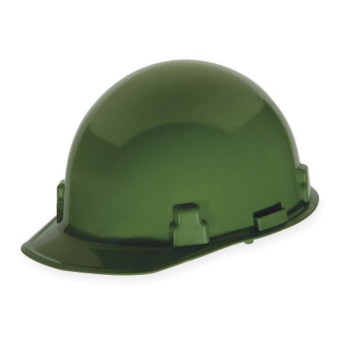 Hard hat, frtbrim, slotted, rtcht, green 814343 for sale