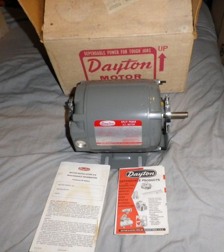 Dayton 5K547 electric motor 1/4 HP 1725/1140 RPM, 115 Volts, 60HZ Made in USA