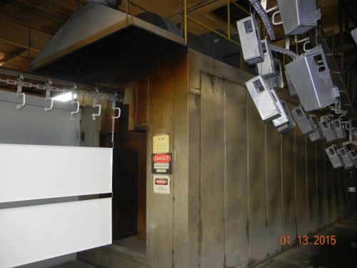 Belco power coating system 42&#034;w x 60&#034;h opening w gas fired dryoff,cure oven for sale