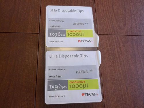 Tecan 10612523 LiHa disposable pipette tips w/ filter 1000ul conductive QTY 192