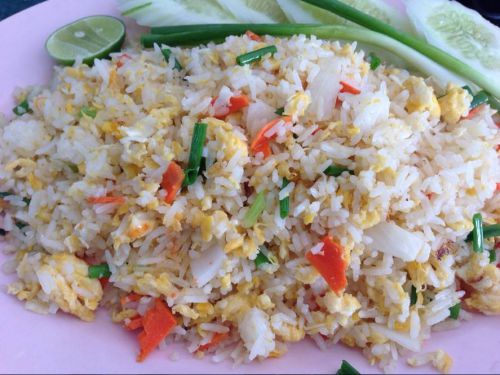 Thai Food Fried rice with egg Recipe DIY Delicious Set 8