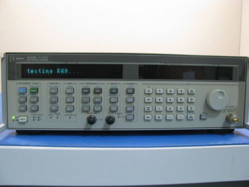 Agilent 83752b high power synthesized sweep generator, 10mhz to 20ghz: bad yig for sale