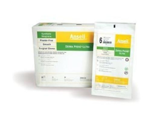 PF Neoprene Size 8 Green Derma Prene Ultra Powder-Free Surgical Gloves by Ansell