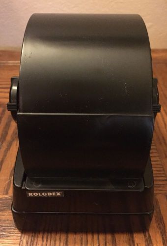 VINTAGE ROLODEX R2G ROTARY FILE ORGANIZER COVERED
