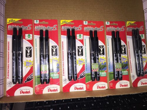Pentel 22905 pentel 2 pack ultra slim handy lines retractable markers - 6 packs for sale
